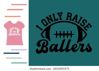 American football ballers t shirt design