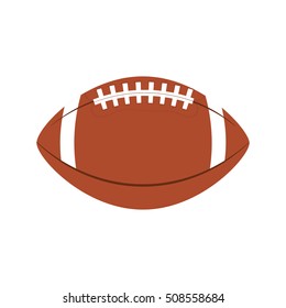 american football balloon isolated icon vector illustration design