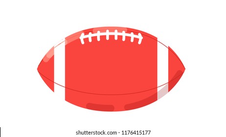 American football balloon isolated vector illustration