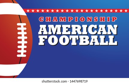 American Football banner design, template design.