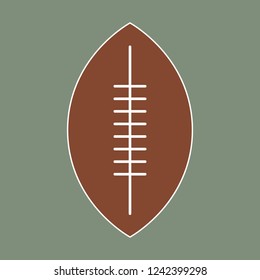 American football brown ball icon. Element for your design.
