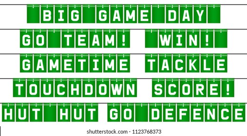 American football bunting flags game day decoration