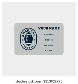 American Football Business Card Design