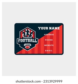 American Football Business Card Design