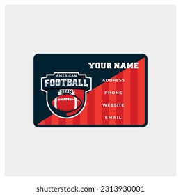 American Football Business Card Design