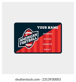 American Football Business Card Design