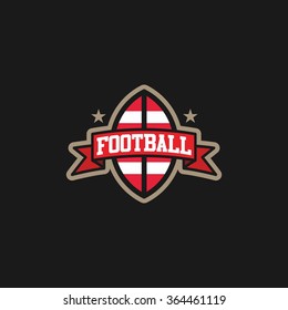 american football challenge winner logo. Vector abstract isolated illustration. Sport Team Identity Vector Illustrations
