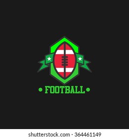 american football challenge winner logo. Vector abstract isolated illustration. Sport Team Identity Vector Illustrations