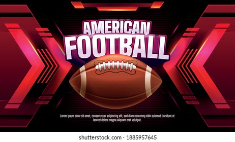 American football championship template flyer