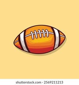 American Football clip illustration design