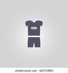 American football clothes icon