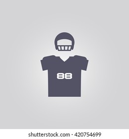 American football clothes icon