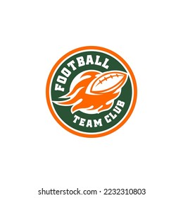 American Football Club Logo Academy Vector Template