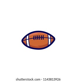 American Football Club Logo Vector Template Design Illustration. Flag Football logo design. 