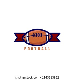 American Football Club Logo Vector Template Design Illustration. Flag Football logo design. 