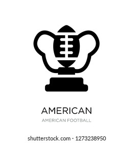 american football cup icon vector on white background, american football cup trendy filled icons from American football collection, american football cup simple element illustration