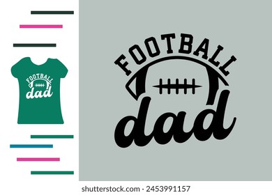 Camiseta de papá de fútbol americano 