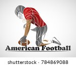 american football dark-skinned vector