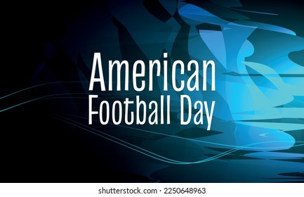 American Football Day. Design suitable for greeting card poster and banner