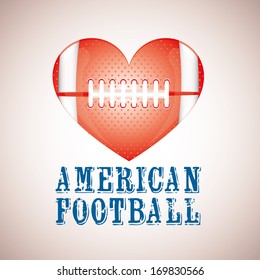 american football design over gray background vector illustration  