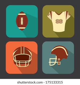 american football design over gray   background vector illustration 