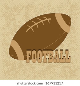 american football design over pattern background vector illustration 