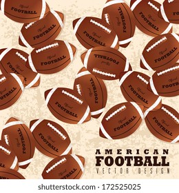 american football design over pink background vector illustration 