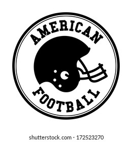 american football design over white  background vector illustration 