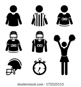 american football design over white  background vector illustration 