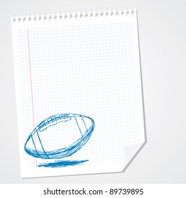 American Football Doodle