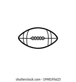 american football doodle, vector illustration.