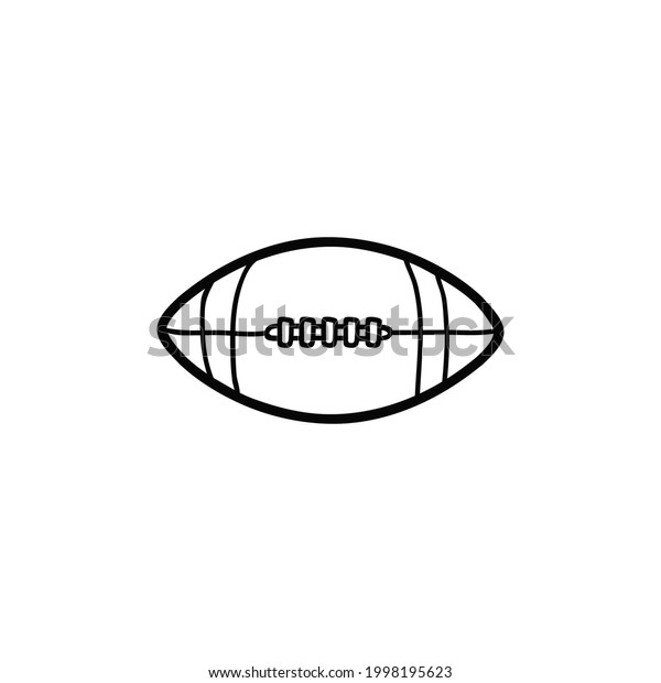 American Football Doodle Vector Illustration Stock Vector (Royalty Free ...