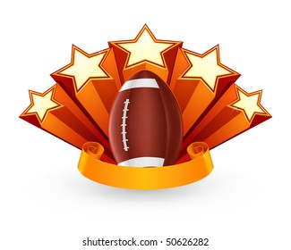 American Football Emblem, vector