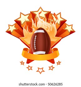 American Football Emblem, vector