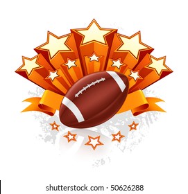 American Football Emblem, vector