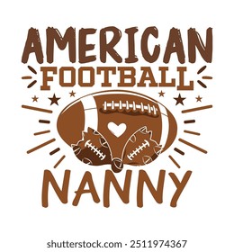 American Football family bow design, American football bow design