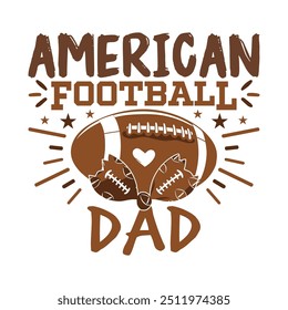 American Football family bow design, American football bow design