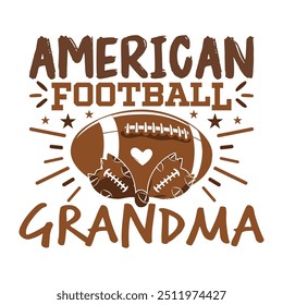 American Football family bow design, American football bow design