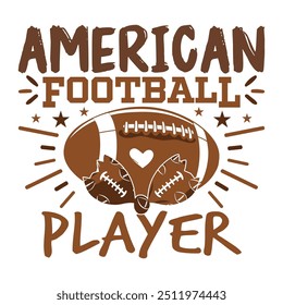 American Football family bow design, American football bow design