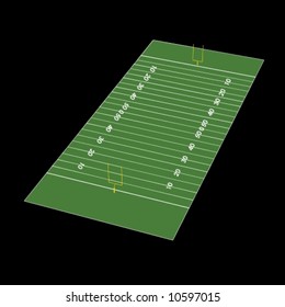 American Football Field in 3D