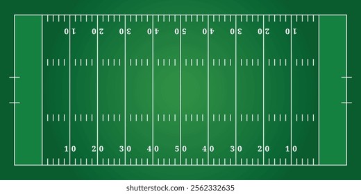 American football field aerial view grass