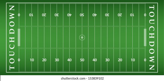 american football field background with artificial turf. soccer field view from above. eps10 format vector illustration 