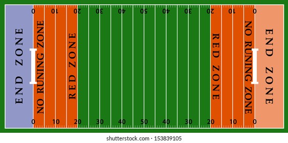 american football field background with artificial turf. soccer field view from above. eps10 format vector illustration 