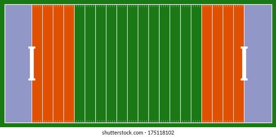 american football field background with artificial turf. soccer field view from above. eps10 format vector illustration