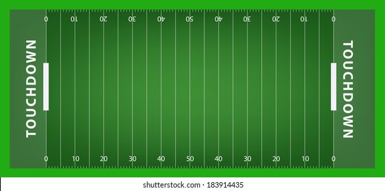 american football field background with artificial turf. soccer field view from above. eps10 format vector illustration 