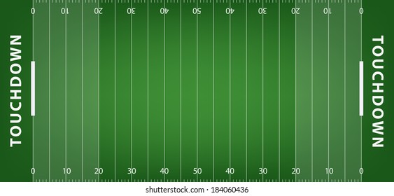 american football field background with artificial turf. soccer field view from above. eps10 format vector illustration 