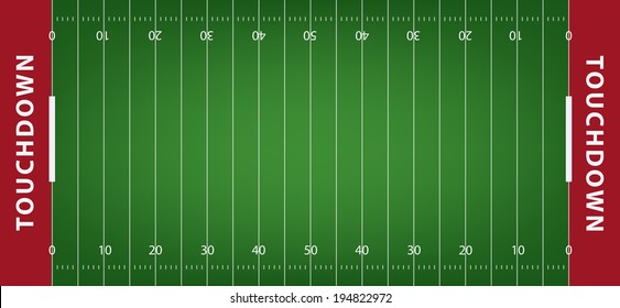 american football field background with artificial turf. soccer field view from above. eps10 format vector illustration 