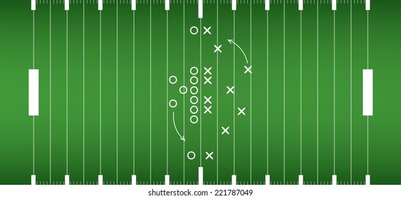 american football field background with artificial turf. soccer field view from above. eps10 format vector illustration