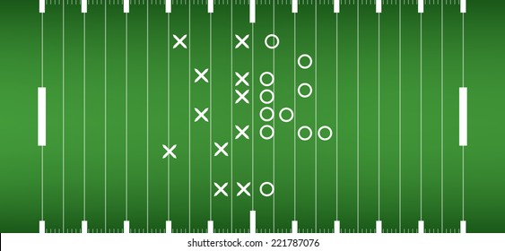 american football field background with artificial turf. soccer field view from above. eps10 format vector illustration