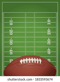 American Football Field Background Illustration Stock Vector (Royalty ...